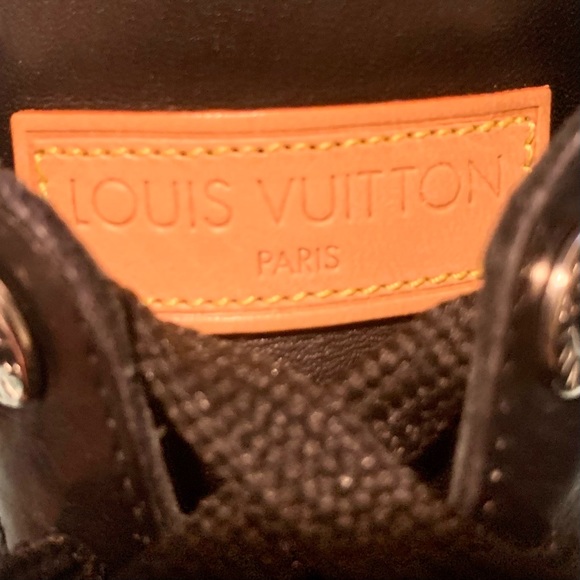 LOUIS VUITTON Monogram Idylle Black Leather Canvas Sneakers LV 2004 RARE Size 39 - Picture 6 of 14